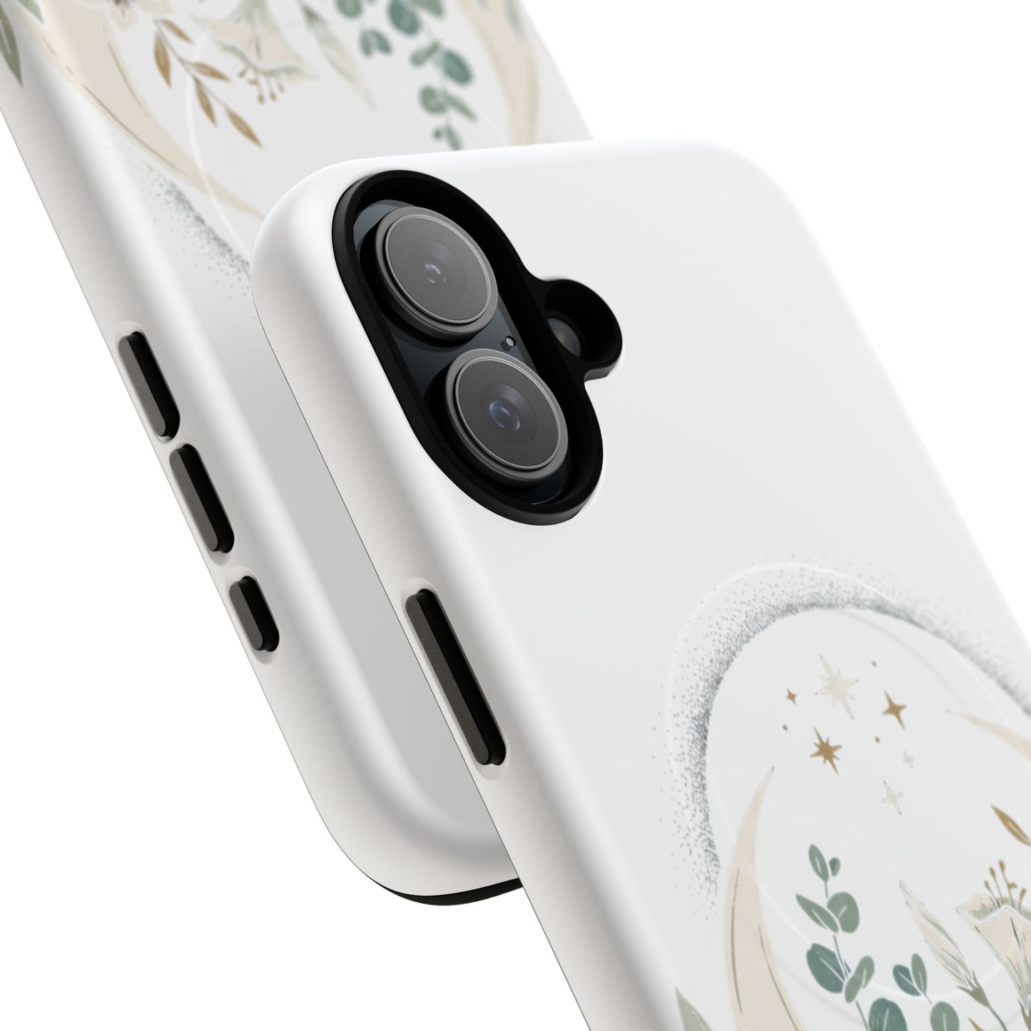 Custom Printed Botanical Phone Case – MagSafe Compatible, Dual-Layer, Glossy or Matte