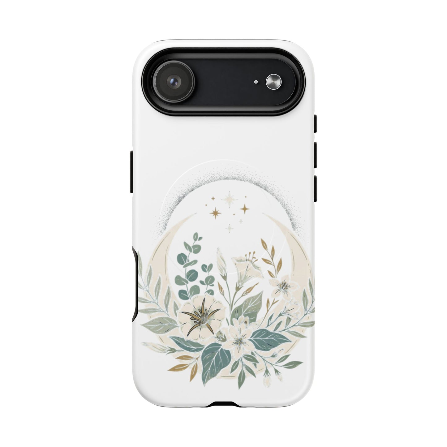 Custom Printed Botanical Phone Case – MagSafe Compatible, Dual-Layer, Glossy or Matte