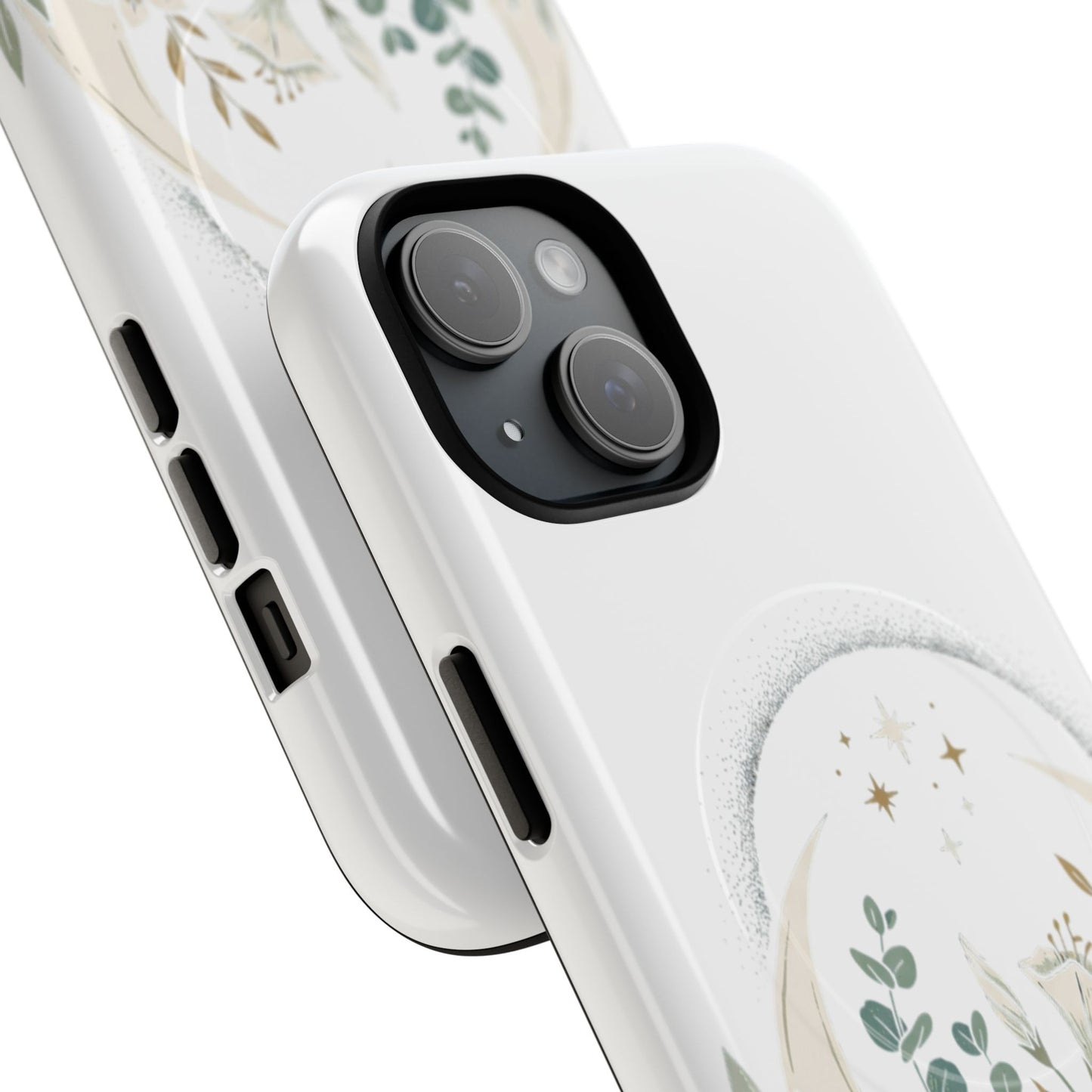Custom Printed Botanical Phone Case – MagSafe Compatible, Dual-Layer, Glossy or Matte