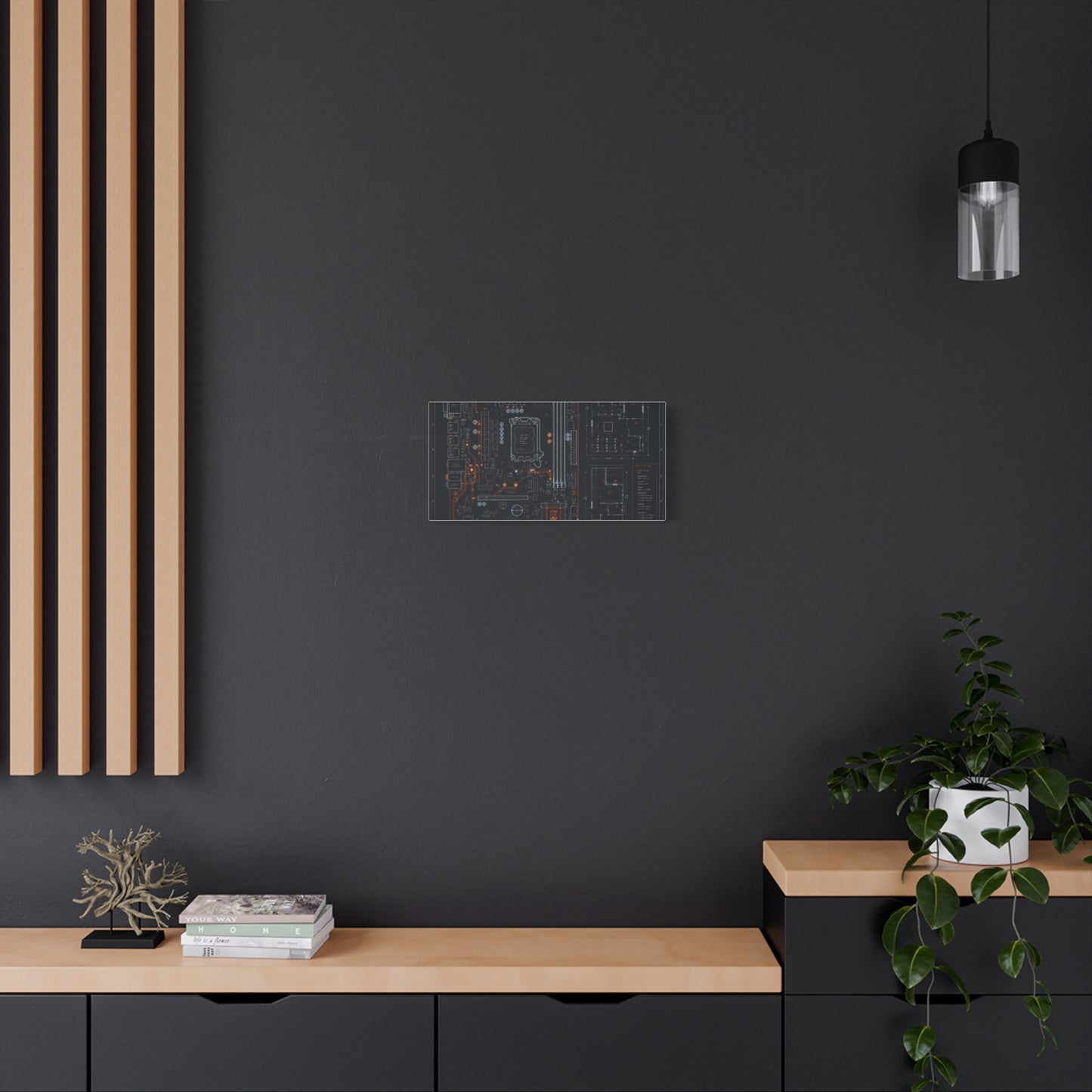 Custom Printed Circuit Board Matte Canvas Wall Art – 60 Sizes, Vertical, Horizontal & Square