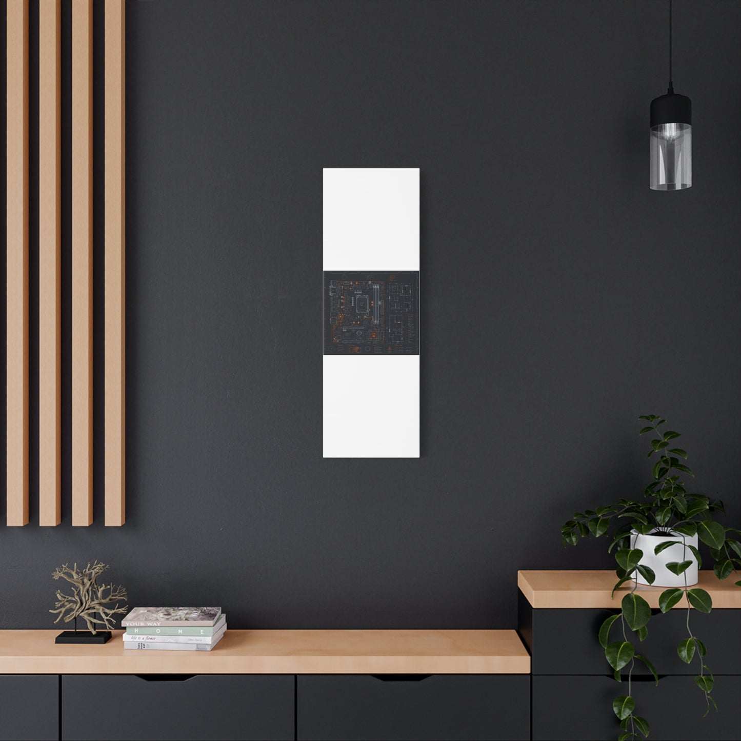 Custom Printed Circuit Board Matte Canvas Wall Art – 60 Sizes, Vertical, Horizontal & Square