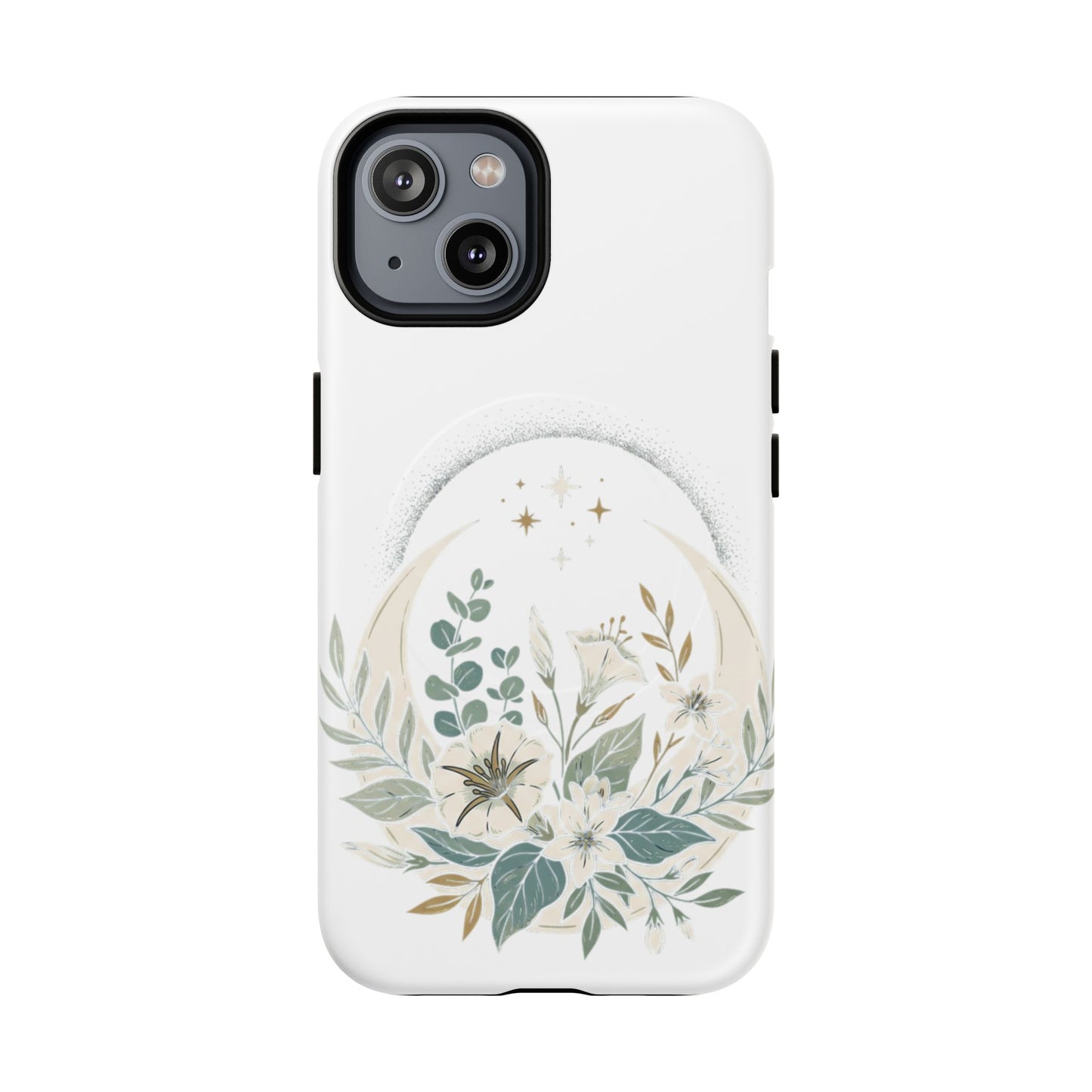 Custom Printed Botanical Phone Case – MagSafe Compatible, Dual-Layer, Glossy or Matte