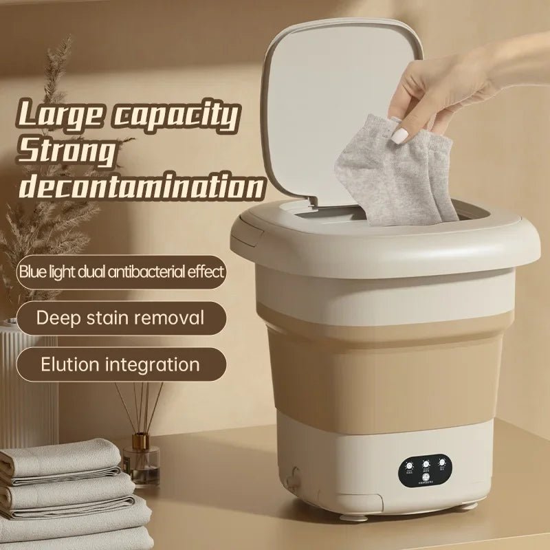 Folding Portable Washing Machine & Mini Spin Dryer - Mayon Finds