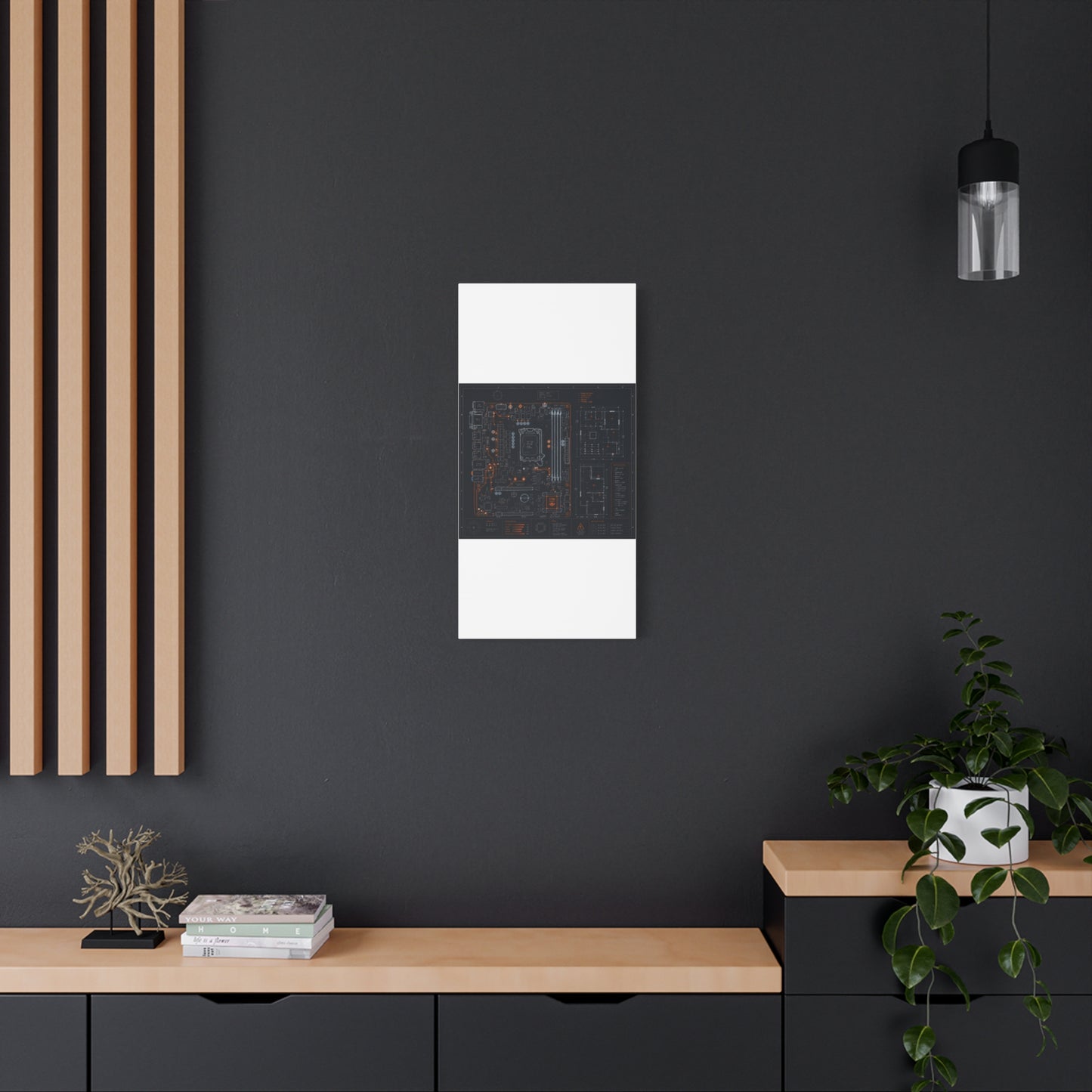 Custom Printed Circuit Board Matte Canvas Wall Art – 60 Sizes, Vertical, Horizontal & Square
