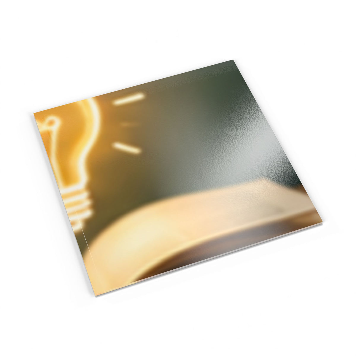 Custom Printed Softcover Photo Book — Inspirational Lightbulb & Open Book Design (Ideas, Creativity Photo Album) - Mayon Finds