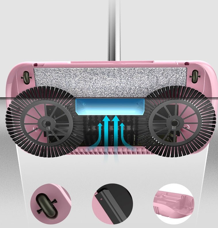 Hand Push Sweeper, household broom & Dustpan Mop floor Machine - Mayon Finds