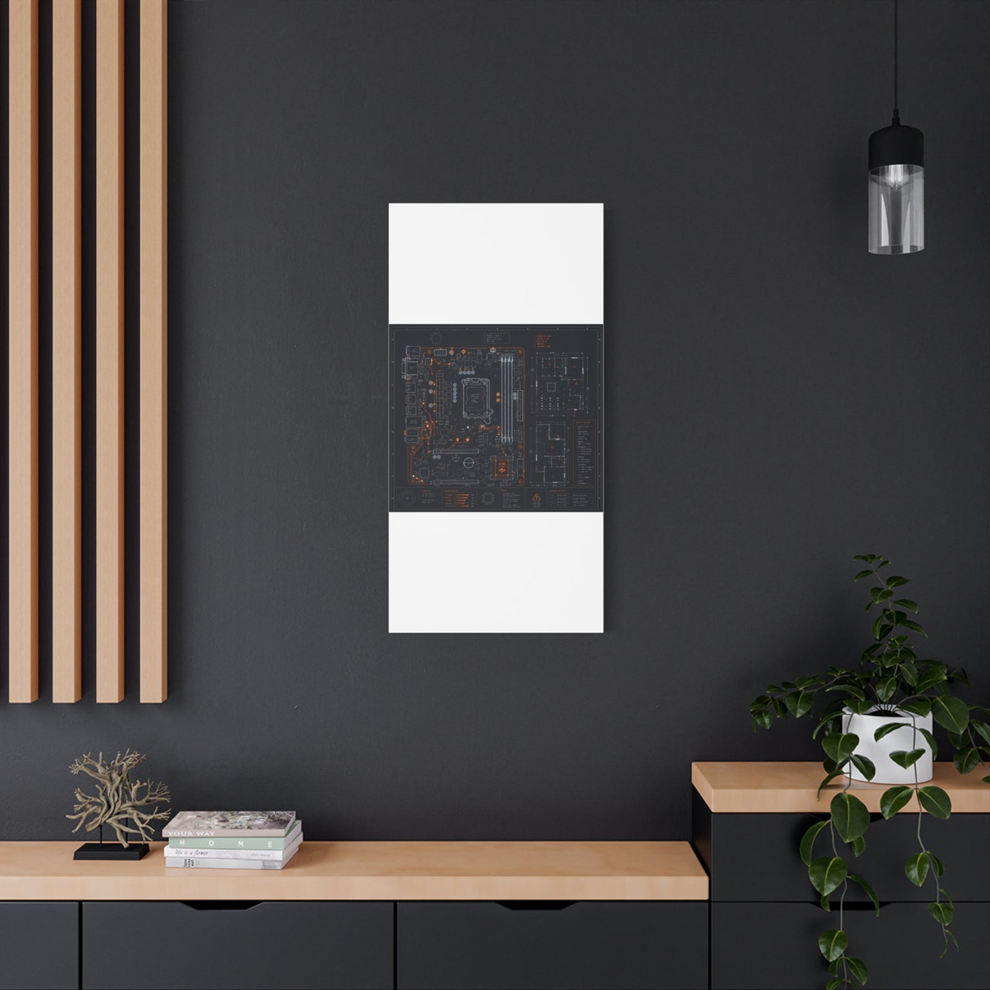 Custom Printed Circuit Board Matte Canvas Wall Art – 60 Sizes, Vertical, Horizontal & Square