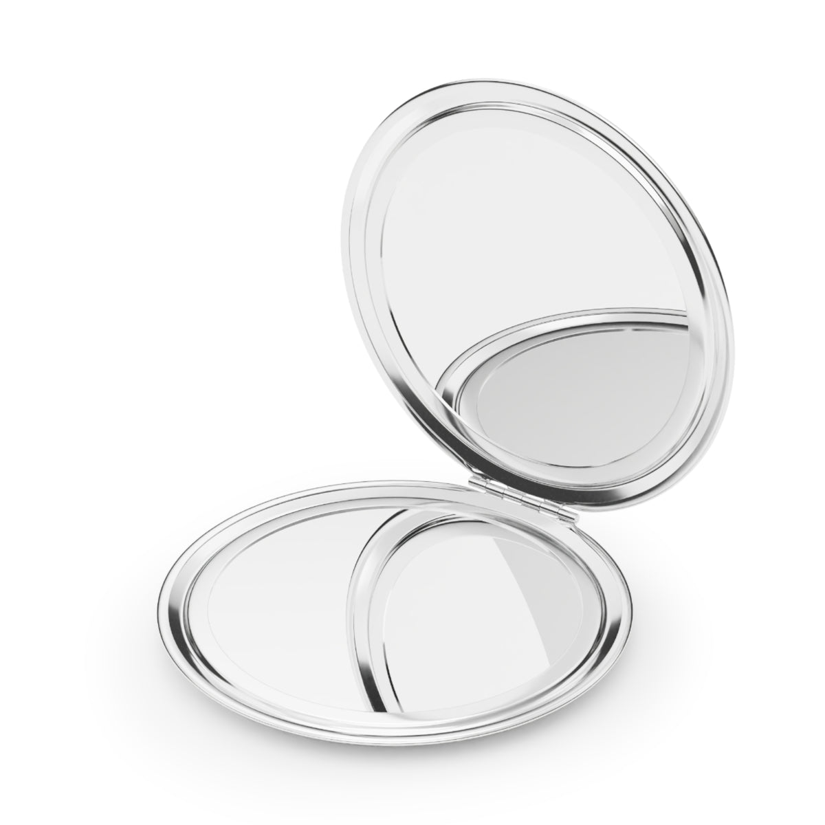 Custom Printed Compact Travel Mirror — Portable Double-Sided Pocket Mirror for Makeup & Touch-Ups