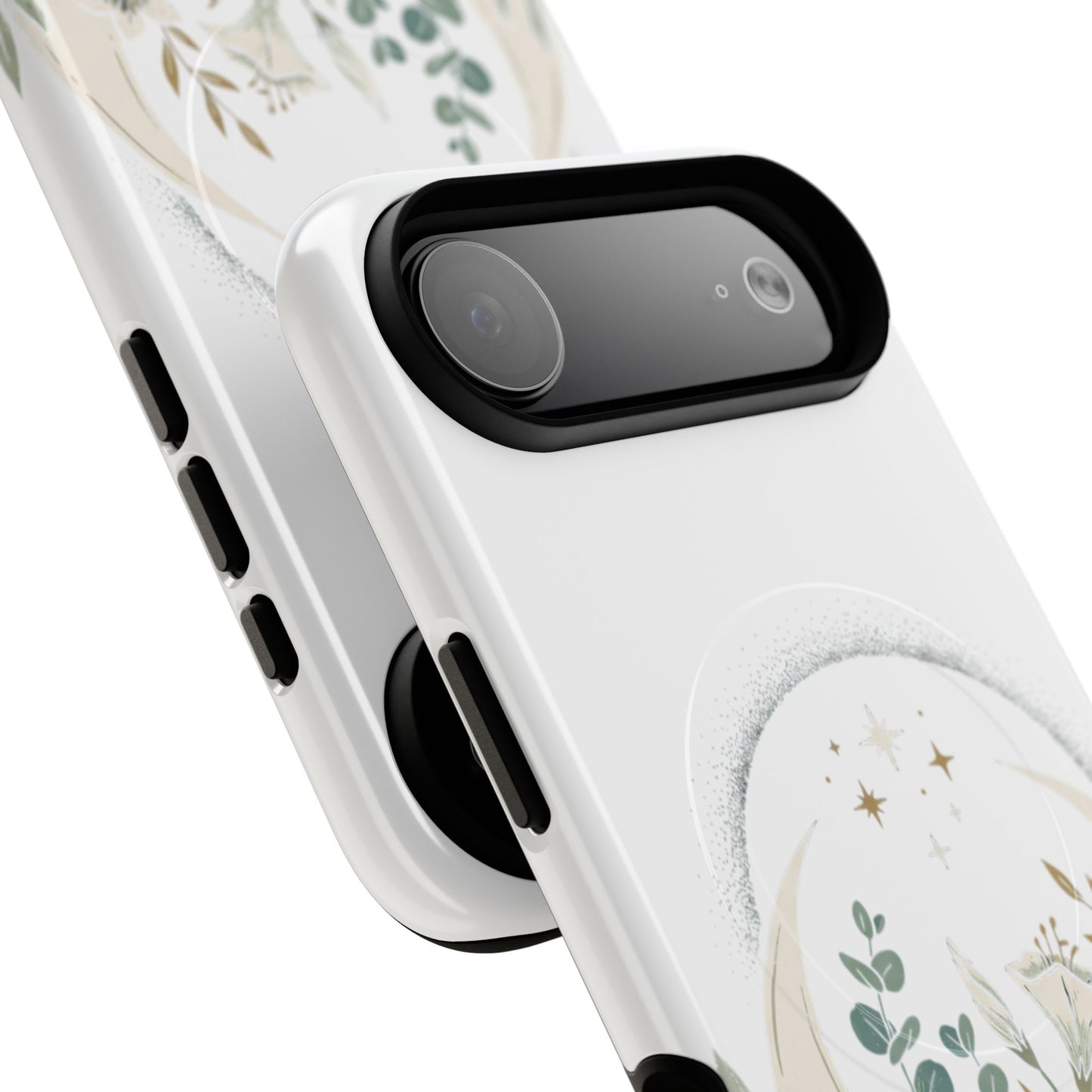 Custom Printed Botanical Phone Case – MagSafe Compatible, Dual-Layer, Glossy or Matte