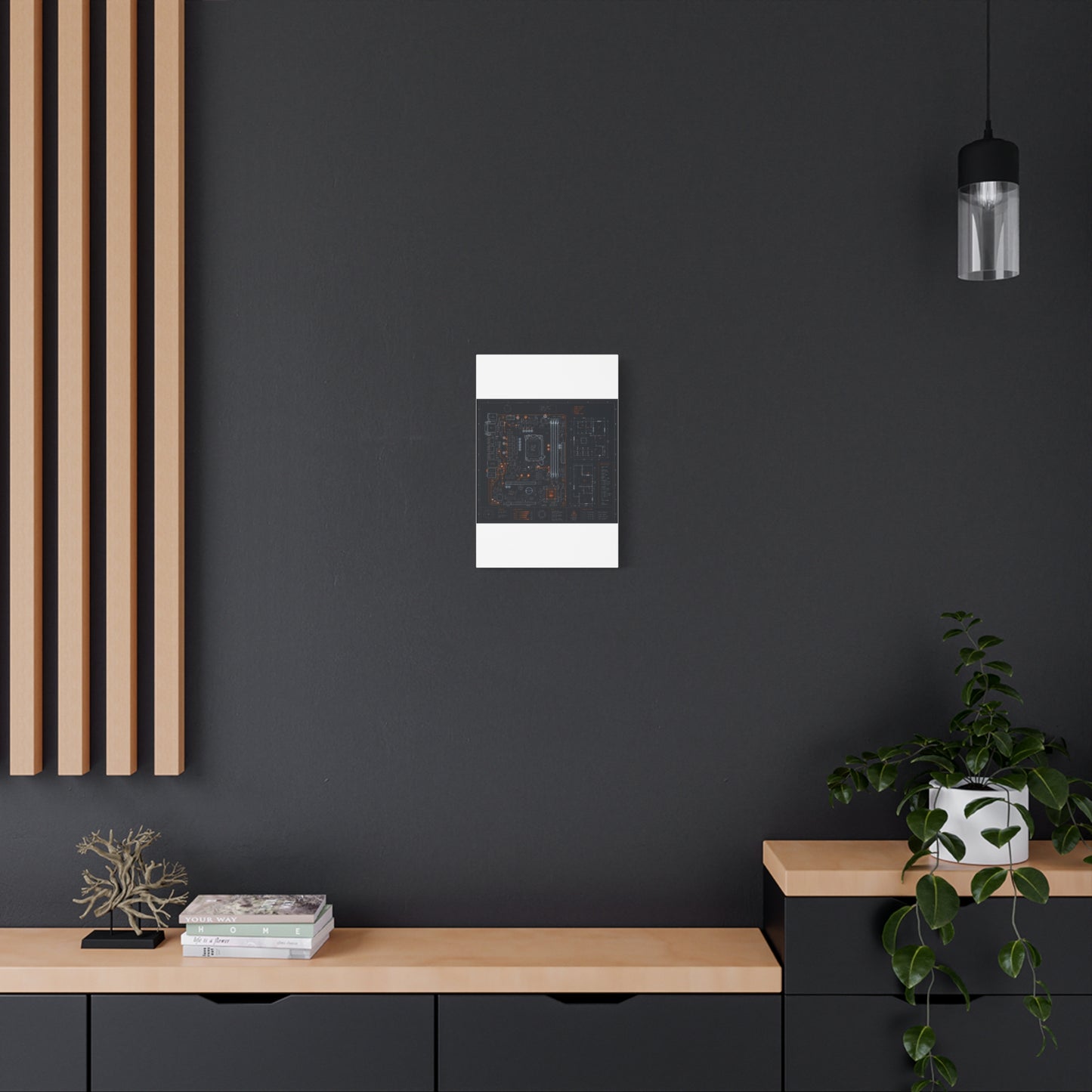 Custom Printed Circuit Board Matte Canvas Wall Art – 60 Sizes, Vertical, Horizontal & Square