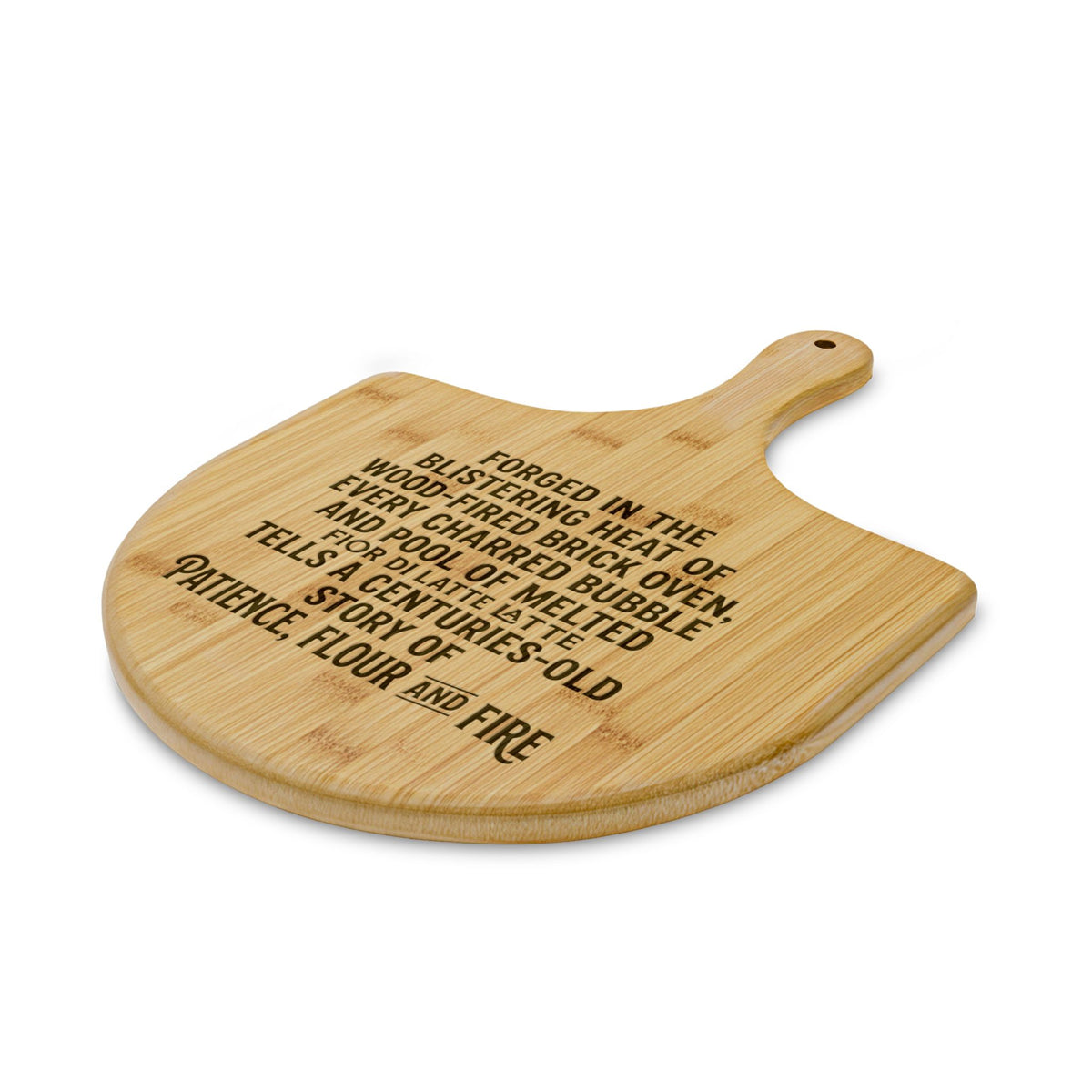 Custom Engraved Bamboo Pizza Peel with Wood-Fired Oven Poem - Mayon Finds