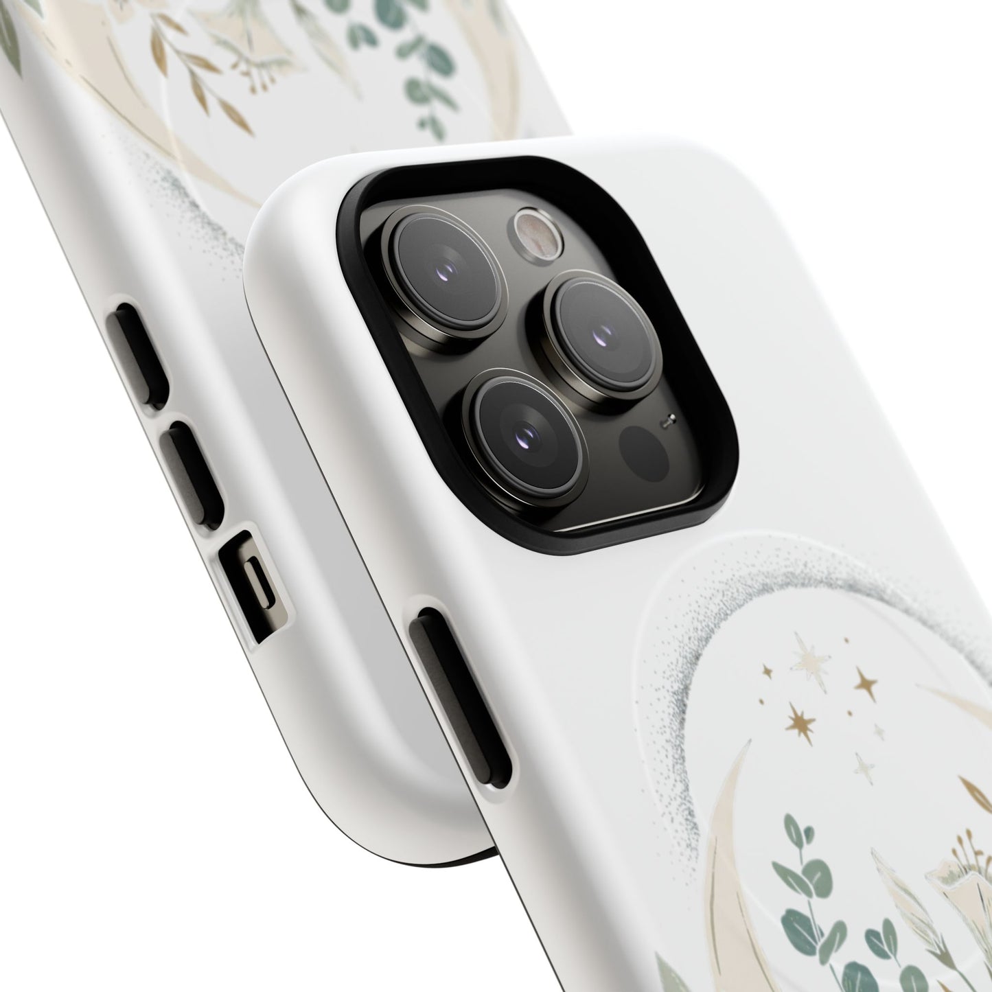 Custom Printed Botanical Phone Case – MagSafe Compatible, Dual-Layer, Glossy or Matte
