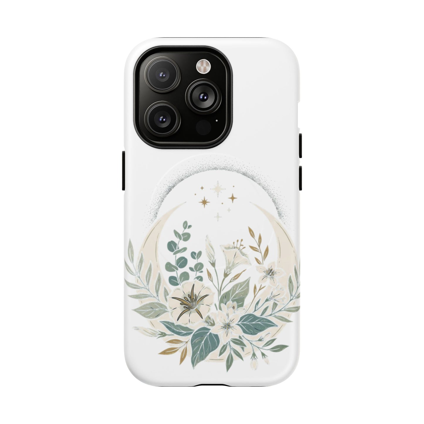 Custom Printed Botanical Phone Case – MagSafe Compatible, Dual-Layer, Glossy or Matte