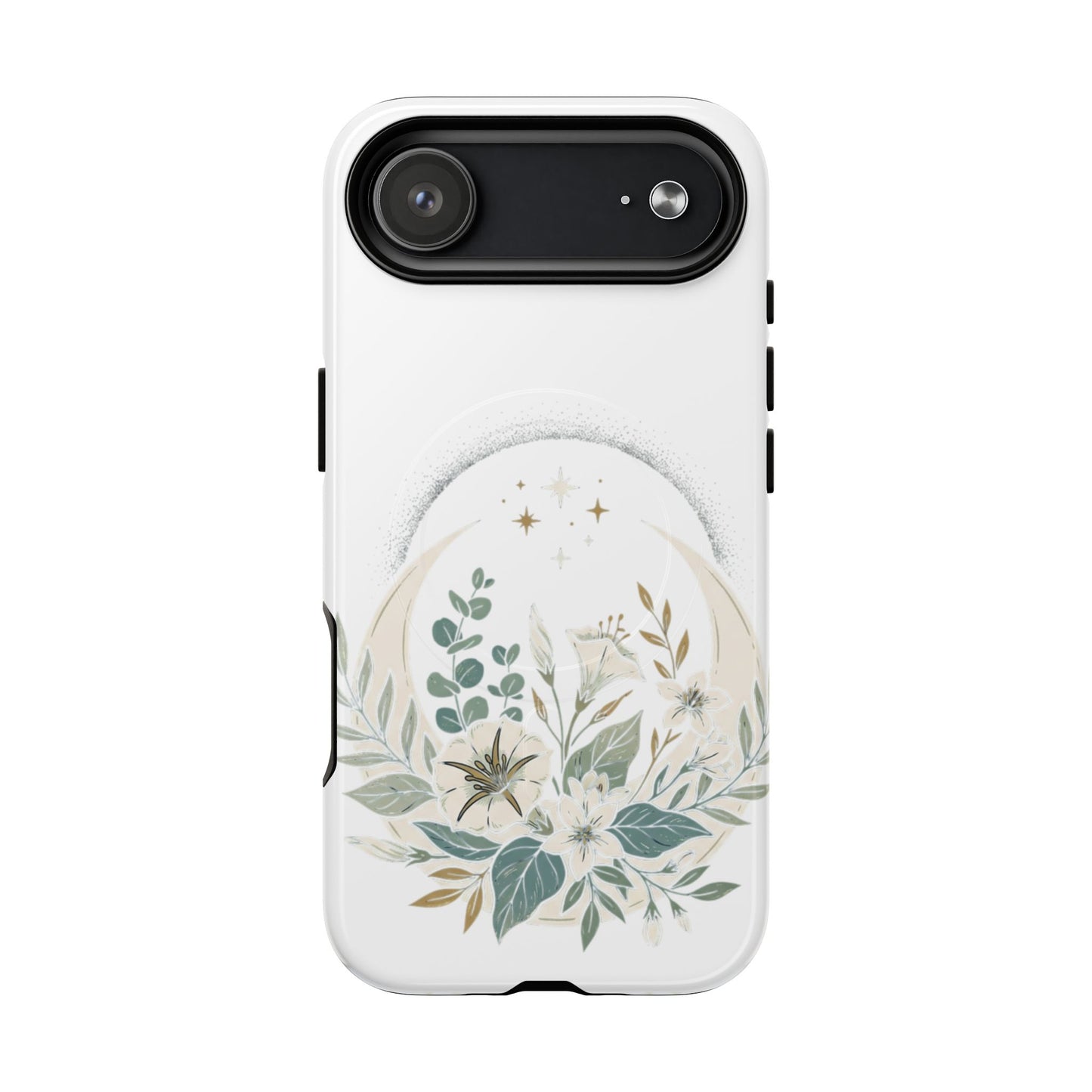 Custom Printed Botanical Phone Case – MagSafe Compatible, Dual-Layer, Glossy or Matte
