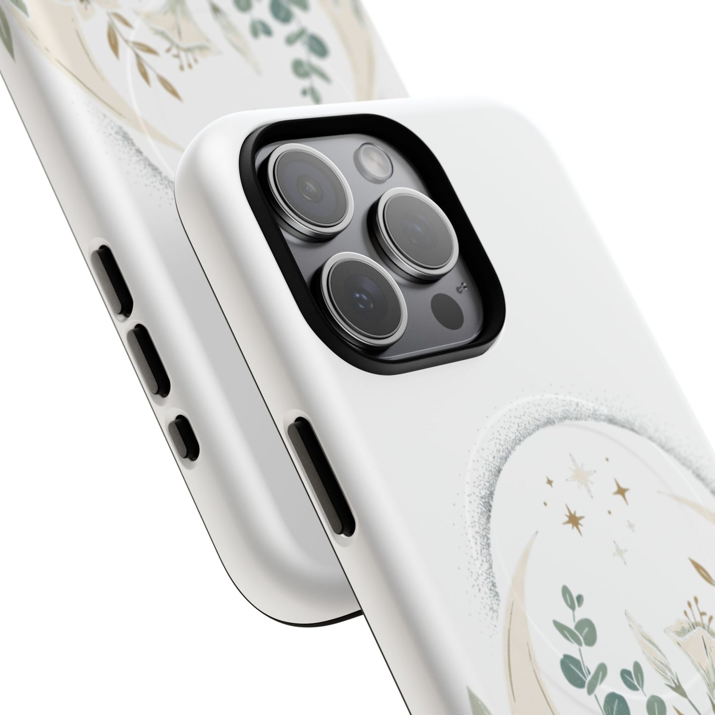 Custom Printed Botanical Phone Case – MagSafe Compatible, Dual-Layer, Glossy or Matte