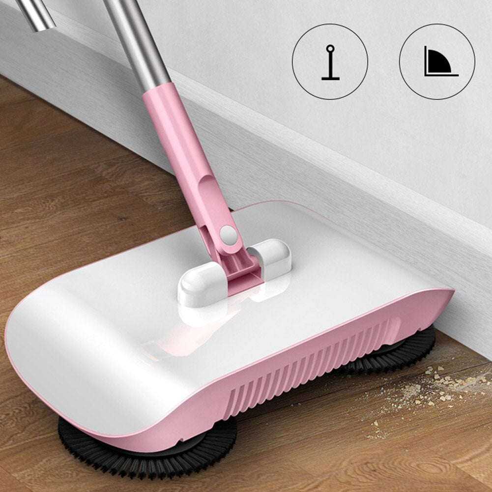 Hand Push Sweeper, household broom & Dustpan Mop floor Machine - Mayon Finds
