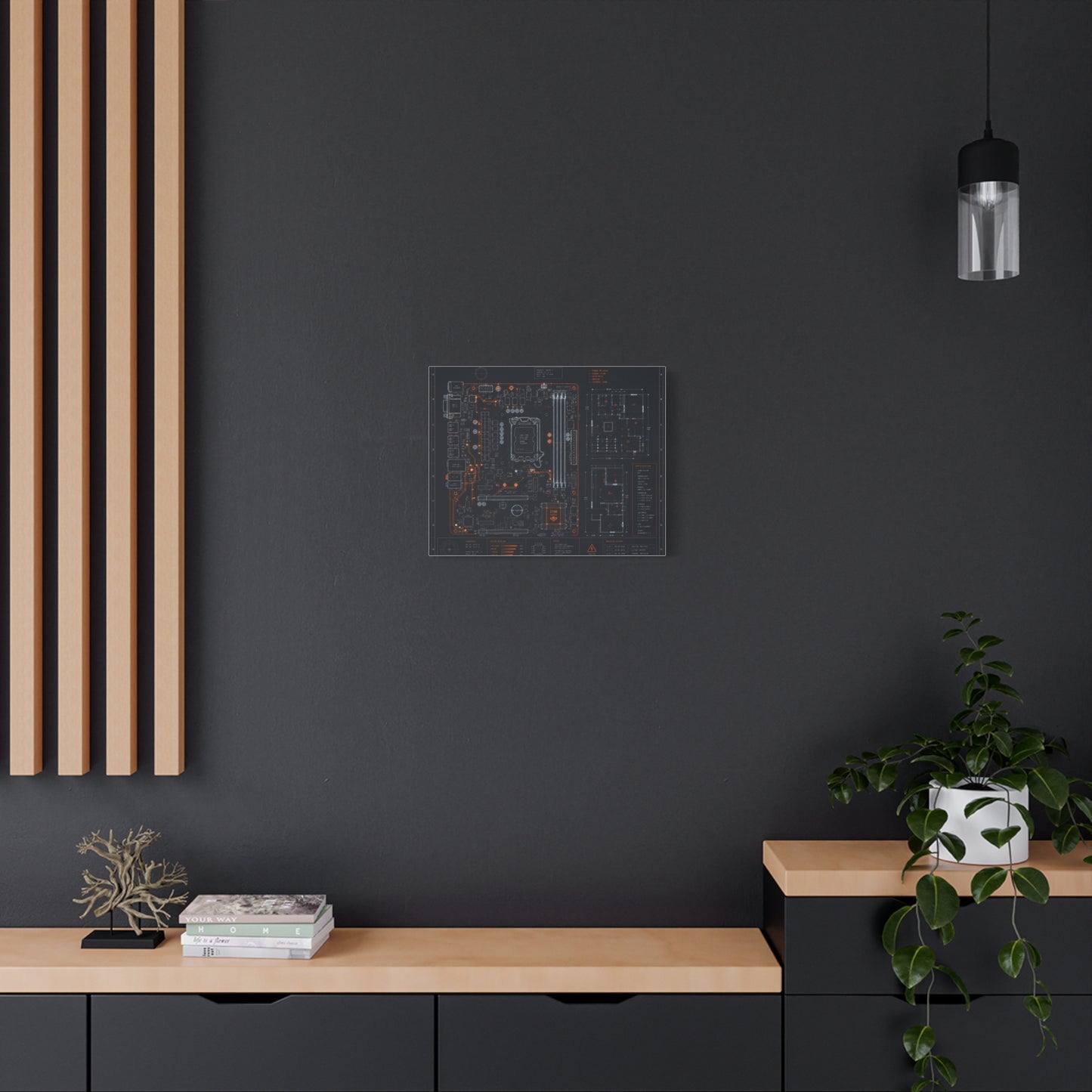Custom Printed Circuit Board Matte Canvas Wall Art – 60 Sizes, Vertical, Horizontal & Square