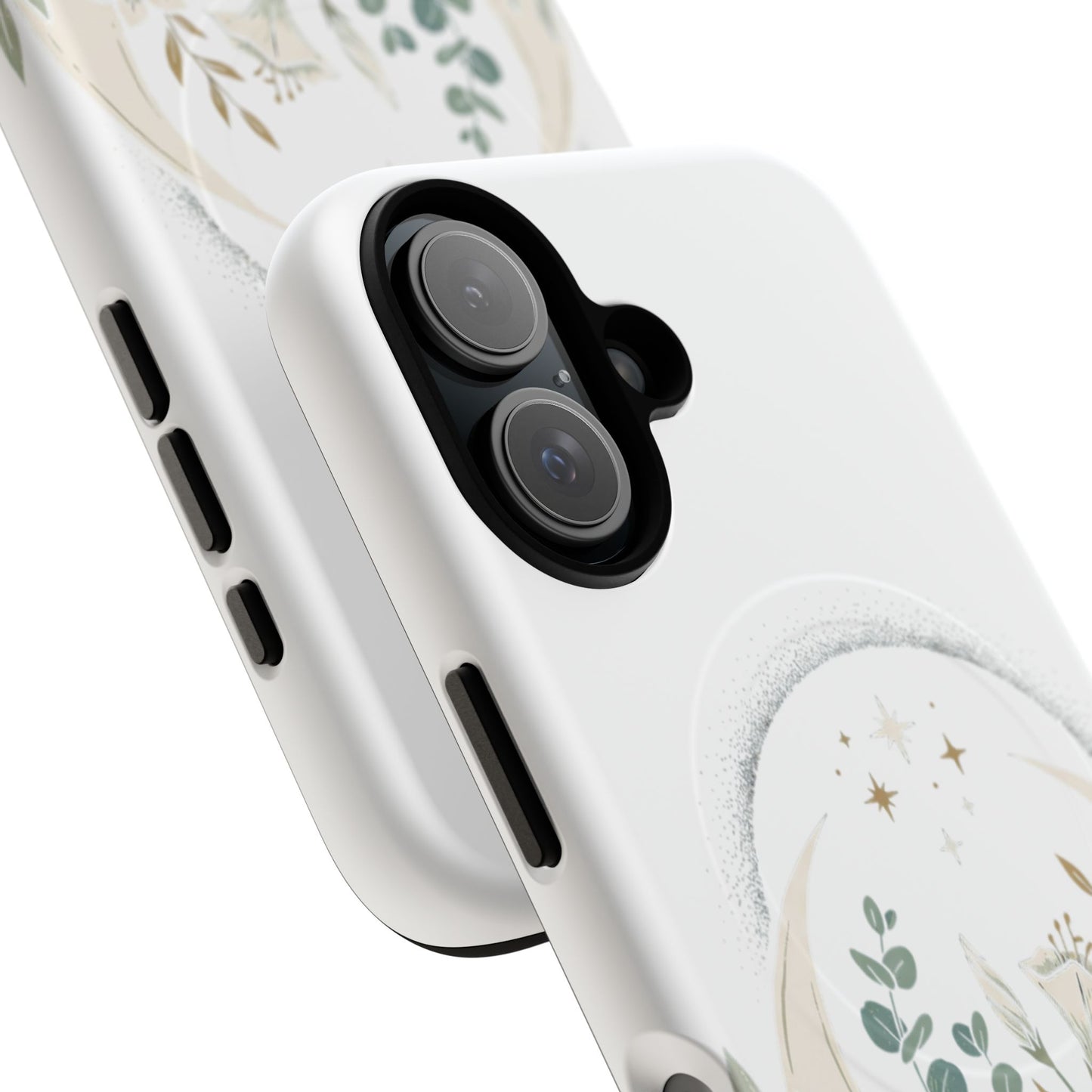 Custom Printed Botanical Phone Case – MagSafe Compatible, Dual-Layer, Glossy or Matte