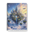 Custom Engraved A5 Wirobound Notebook — "The Hidden City" Fantasy Floating Island Journal