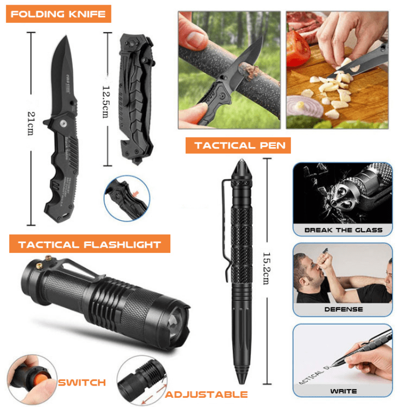 Outdoor Multifunctional Survival Tool Set & Emergency First Aid Kit - Mayon Finds