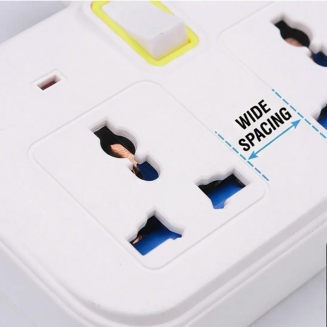 6-In 1 Multi Plug Extension Lead & USB Power Strip - Mayon Finds