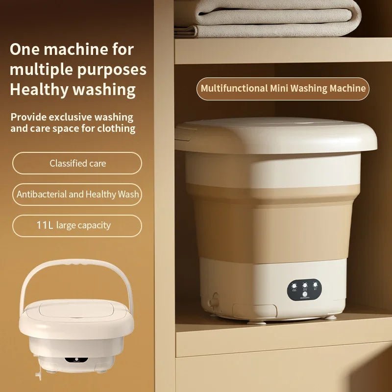 Folding Portable Washing Machine & Mini Spin Dryer - Mayon Finds