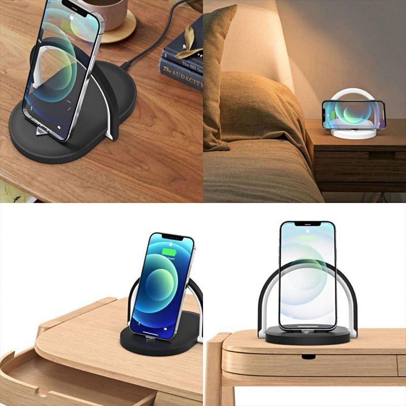 3-in-1 Fordable Wireless Charger & Night Light Station - Mayon Finds