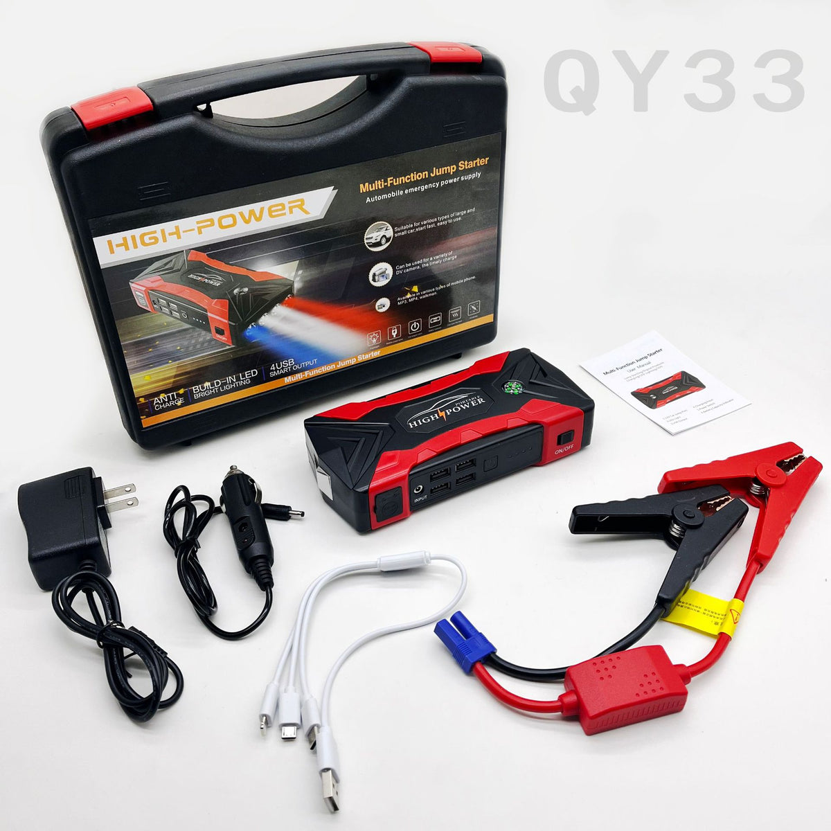 12V High-Power Car Jump Starter & Portable Power Bank - Mayon Finds